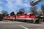 RFCC 7107 leads train RF01 into Glenwood Yard